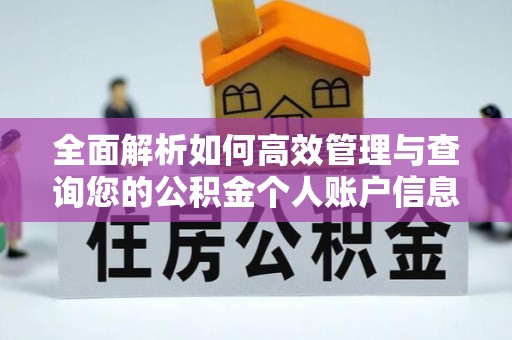 喜德全面解析如何高效管理与查询您的公积金个人账户信息